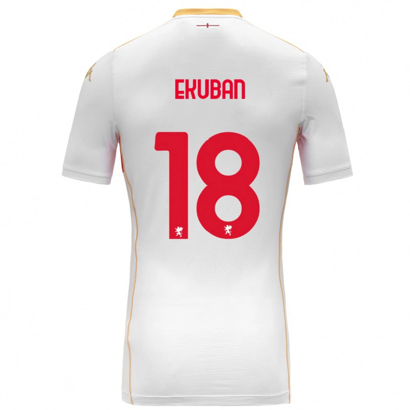 Danxen Dětské Caleb Ekuban #18 Bílá Červená Daleko Hráčské Dresy 2025/26 Dres