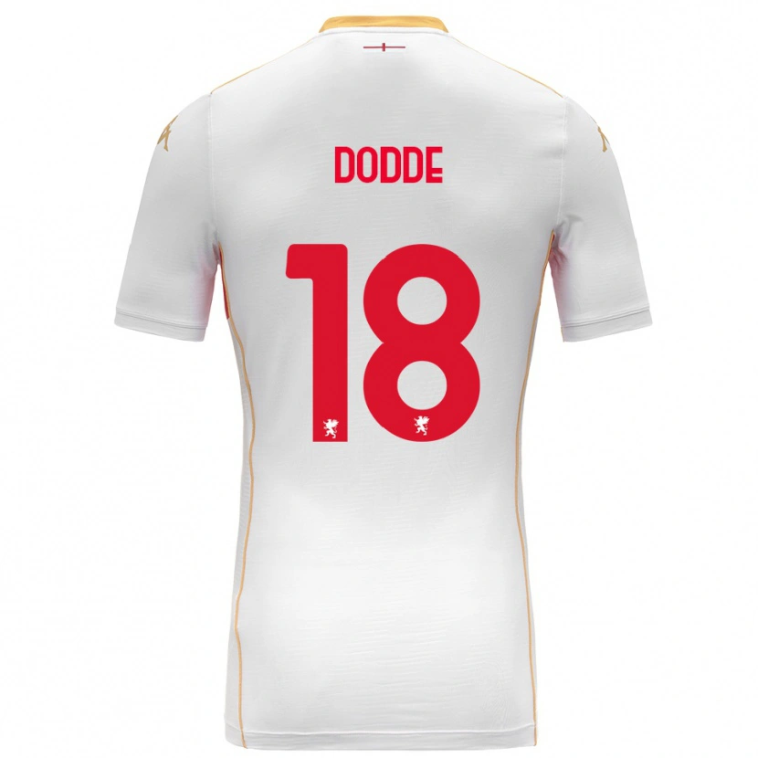 Danxen Dětské Filippo Dodde #18 Bílá Červená Daleko Hráčské Dresy 2025/26 Dres