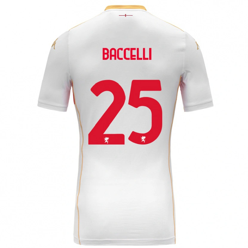 Danxen Dětské Pietro Baccelli #25 Bílá Červená Daleko Hráčské Dresy 2025/26 Dres
