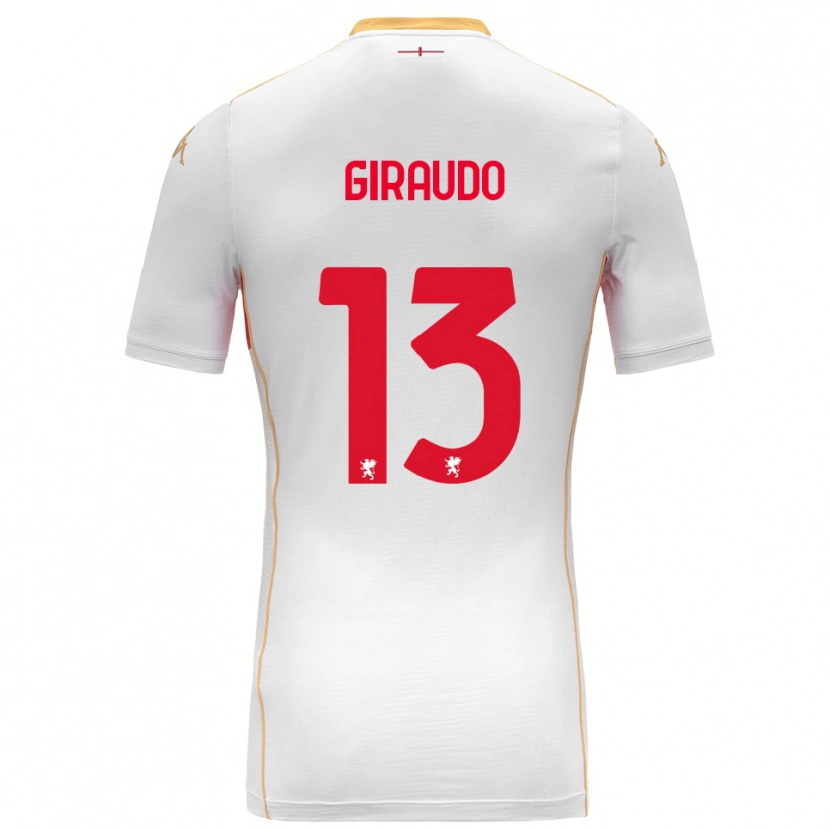 Danxen Dětské Giuseppe Giraudo #13 Bílá Červená Daleko Hráčské Dresy 2025/26 Dres