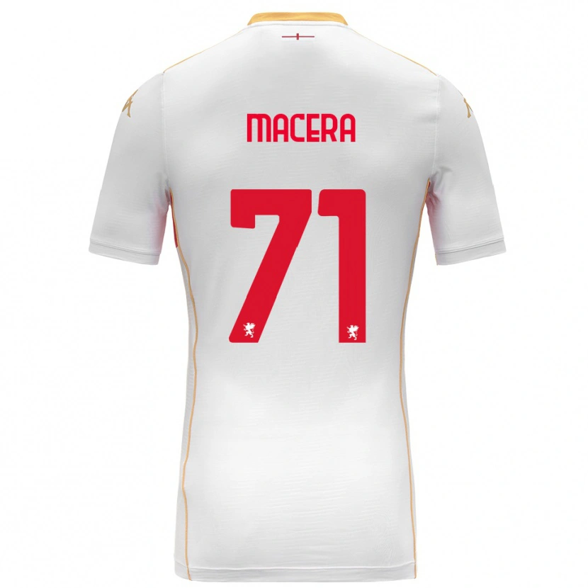 Danxen Dětské Matilde Macera #71 Bílá Červená Daleko Hráčské Dresy 2025/26 Dres