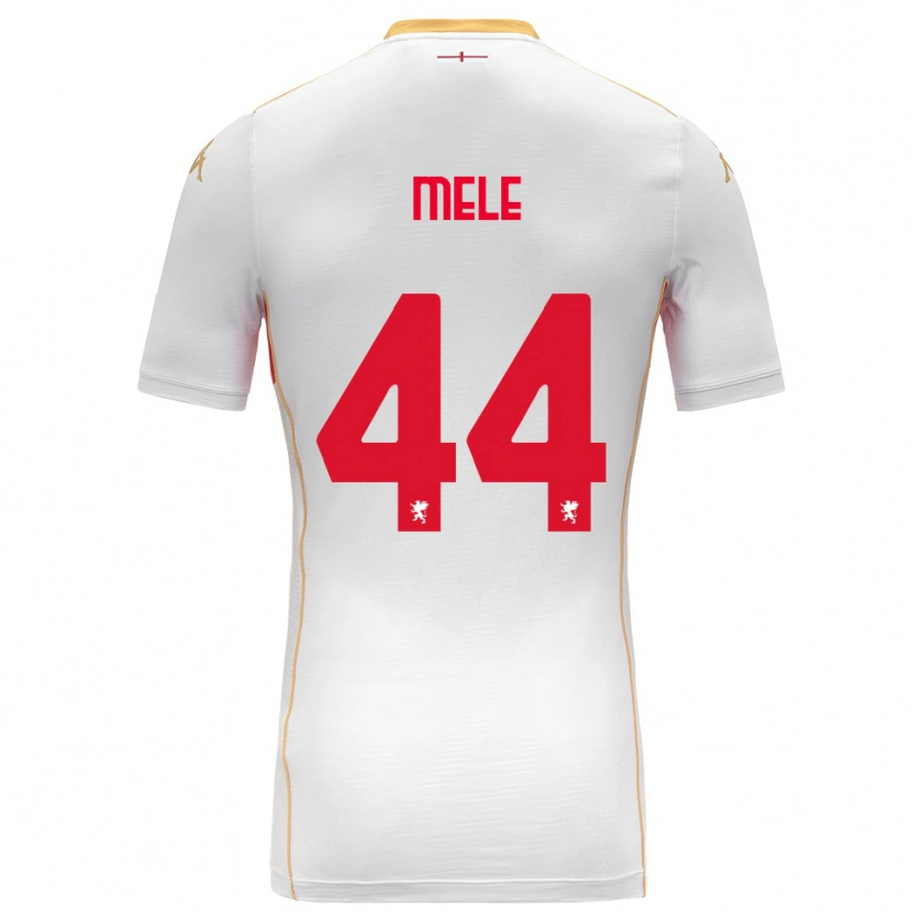 Danxen Dětské Chiara Mele #44 Bílá Červená Daleko Hráčské Dresy 2025/26 Dres
