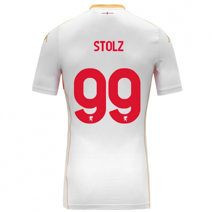 Danxen Dětské Franz Stolz #99 Bílá Červená Daleko Hráčské Dresy 2025/26 Dres