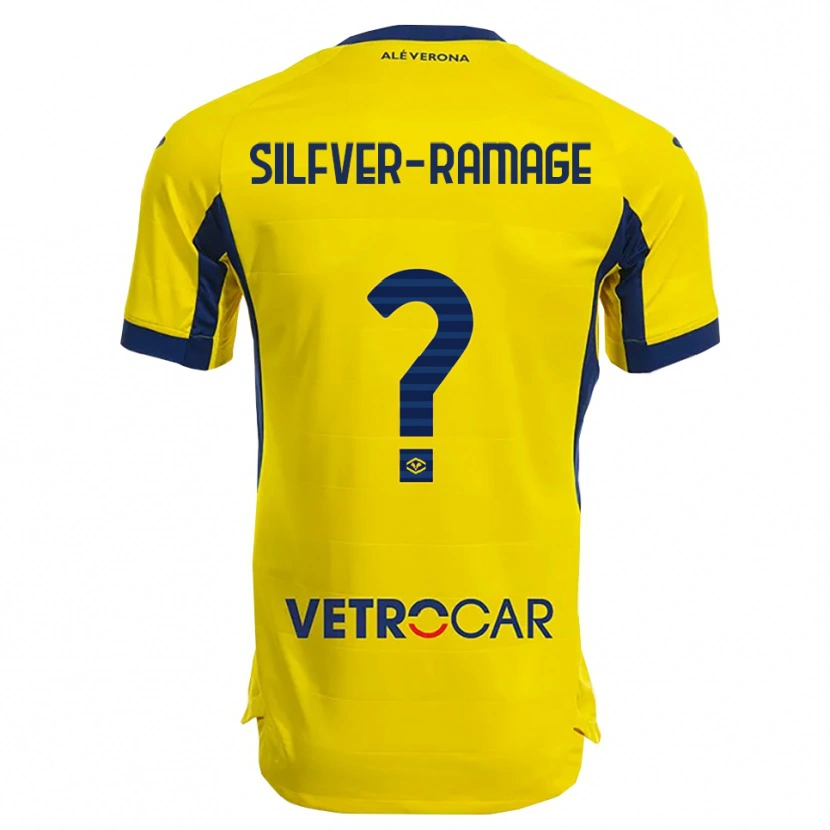 Danxen Dětské William Silfver-Ramage #0 Žlutá Námořnická Modř Daleko Hráčské Dresy 2025/26 Dres