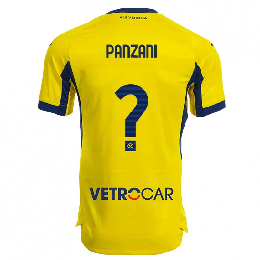 Danxen Dětské Marco Panzani #0 Žlutá Námořnická Modř Daleko Hráčské Dresy 2025/26 Dres