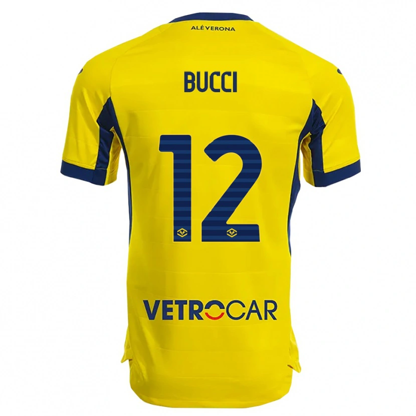 Danxen Dětské Irene Bucci #12 Žlutá Námořnická Modř Daleko Hráčské Dresy 2025/26 Dres