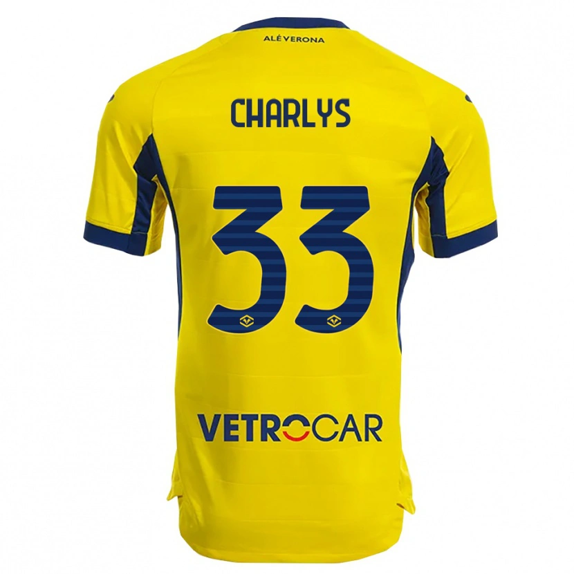 Danxen Dětské Charlys #33 Žlutá Námořnická Modř Daleko Hráčské Dresy 2025/26 Dres