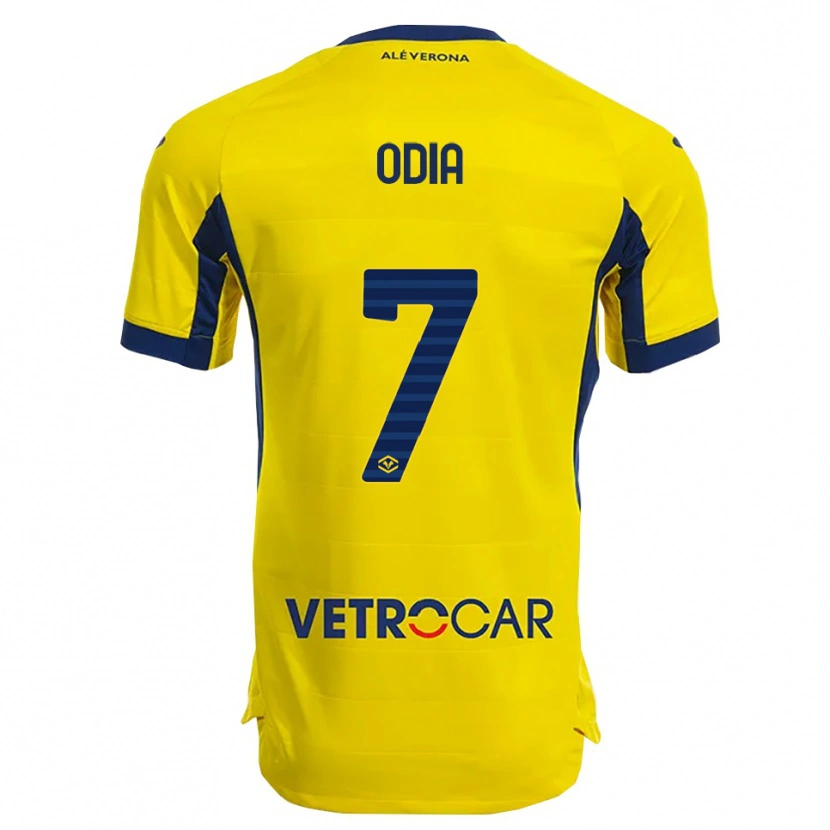Danxen Dětské David Odia #7 Žlutá Námořnická Modř Daleko Hráčské Dresy 2025/26 Dres