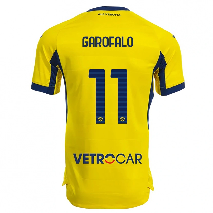 Danxen Dětské Lorenzo Garofalo #11 Žlutá Námořnická Modř Daleko Hráčské Dresy 2025/26 Dres
