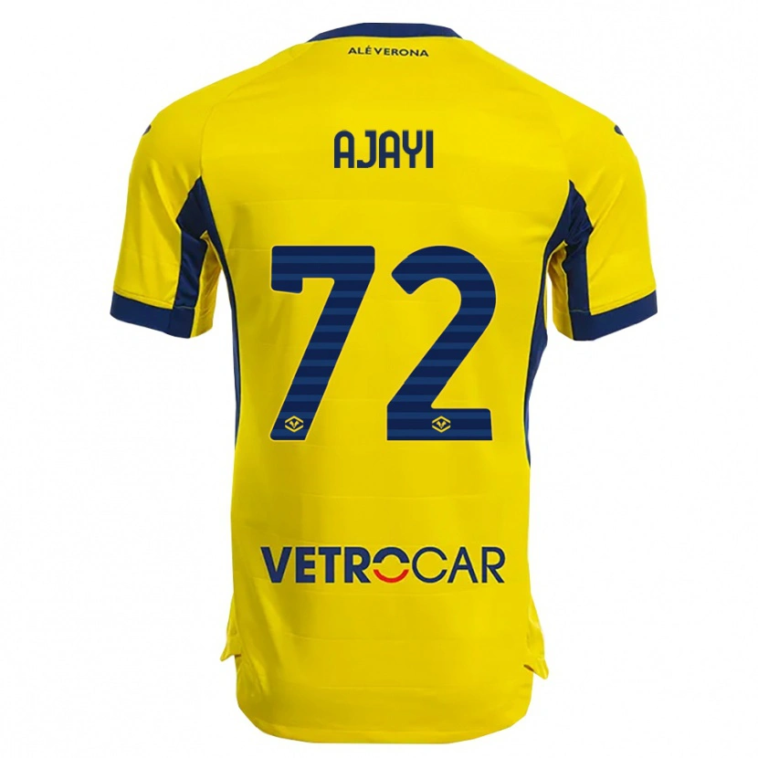 Danxen Dětské Junior Ajayi #72 Žlutá Námořnická Modř Daleko Hráčské Dresy 2025/26 Dres