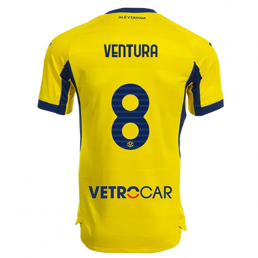 Danxen Dětské Ciro Ventura #8 Žlutá Námořnická Modř Daleko Hráčské Dresy 2025/26 Dres