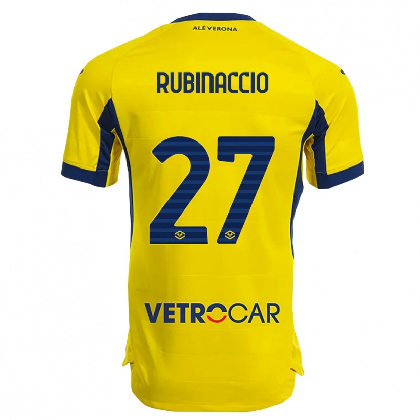 Danxen Dětské Nikol Rubinaccio #27 Žlutá Námořnická Modř Daleko Hráčské Dresy 2025/26 Dres