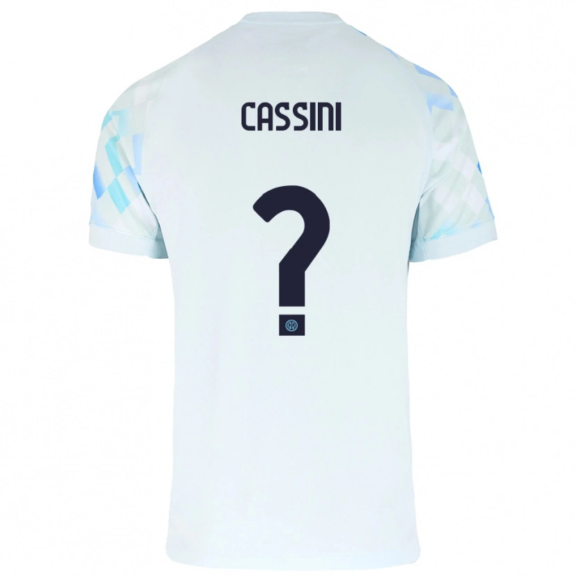 Danxen Dětské Tommaso Cassini #0 Bílá Modrá Daleko Hráčské Dresy 2025/26 Dres