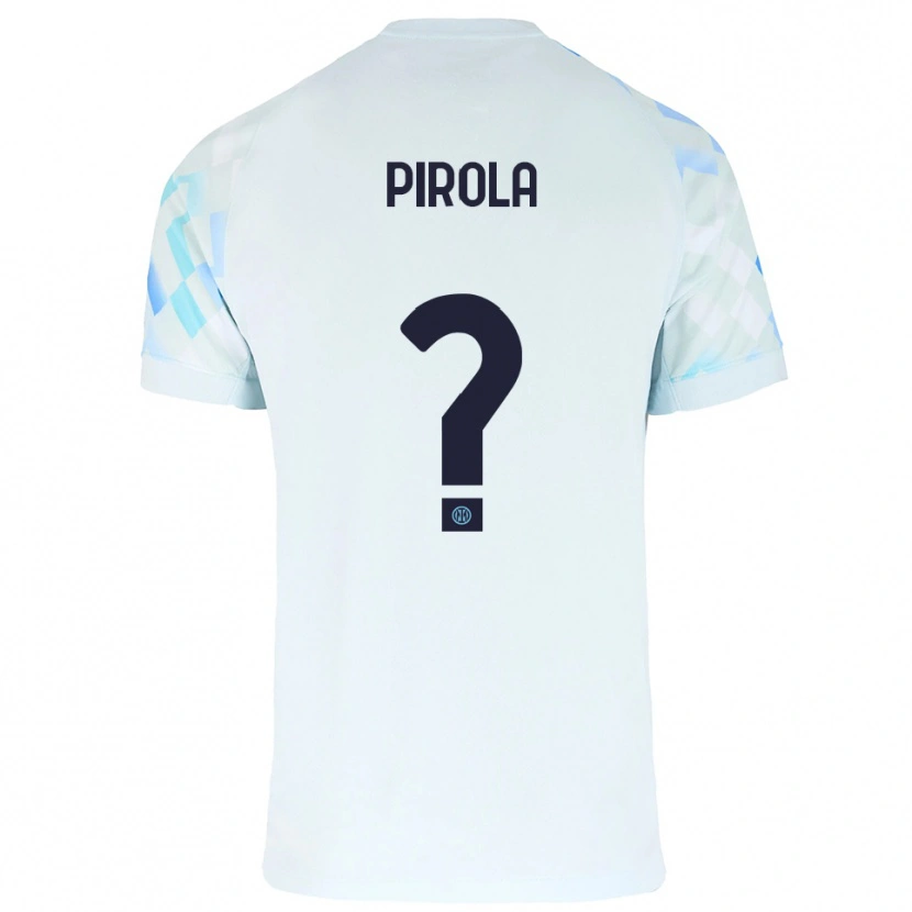 Danxen Dětské Samuele Pirola #0 Bílá Modrá Daleko Hráčské Dresy 2025/26 Dres