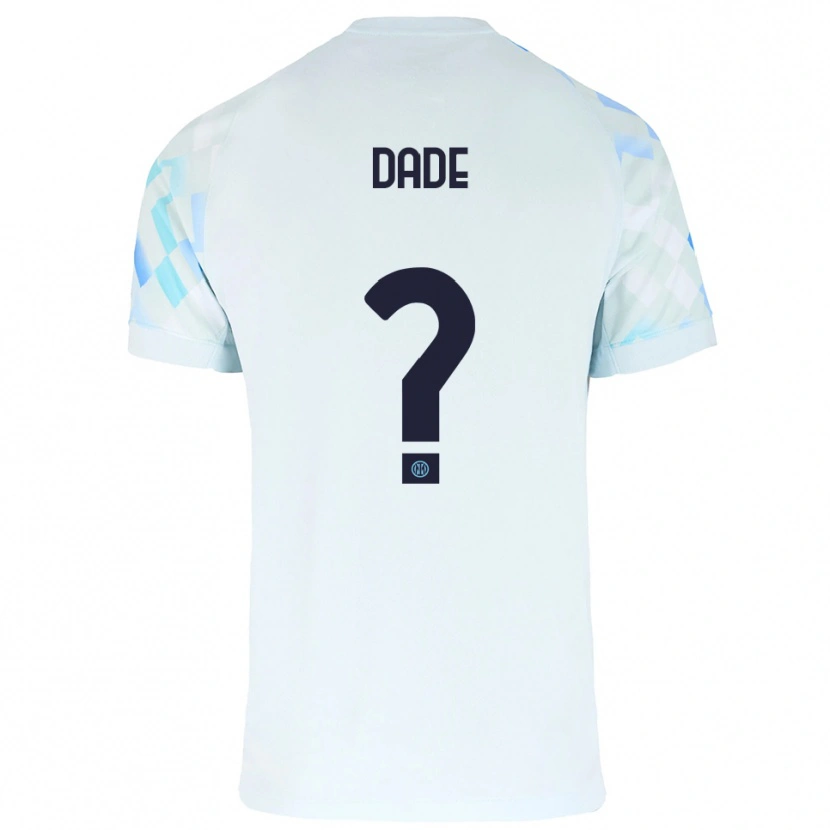 Danxen Dětské Emmanuel Dade #0 Bílá Modrá Daleko Hráčské Dresy 2025/26 Dres