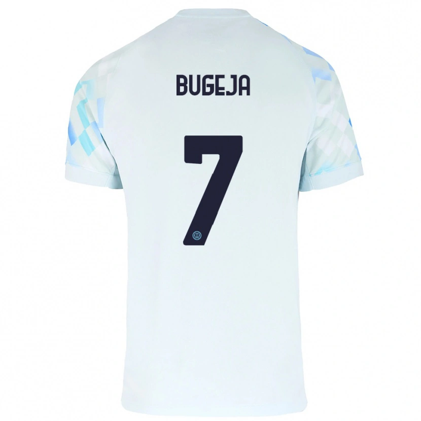 Danxen Dětské Haley Bugeja #7 Bílá Modrá Daleko Hráčské Dresy 2025/26 Dres