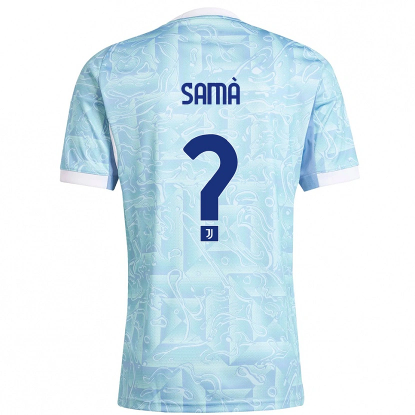 Danxen Dětské Alberto Samà #0 Nebesky Modrá Žlutá Daleko Hráčské Dresy 2025/26 Dres