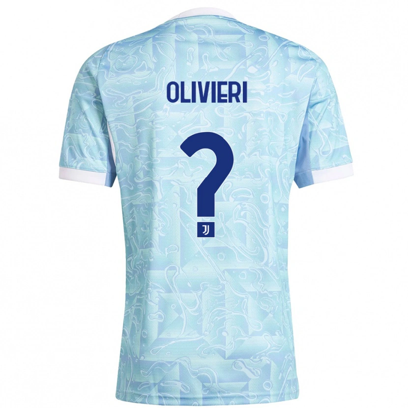 Danxen Dětské Marco Olivieri #0 Nebesky Modrá Žlutá Daleko Hráčské Dresy 2025/26 Dres