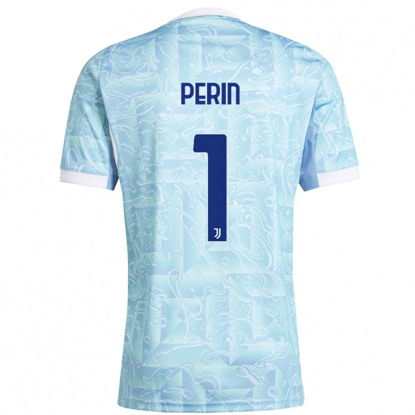 Danxen Dětské Mattia Perin #1 Nebesky Modrá Žlutá Daleko Hráčské Dresy 2025/26 Dres