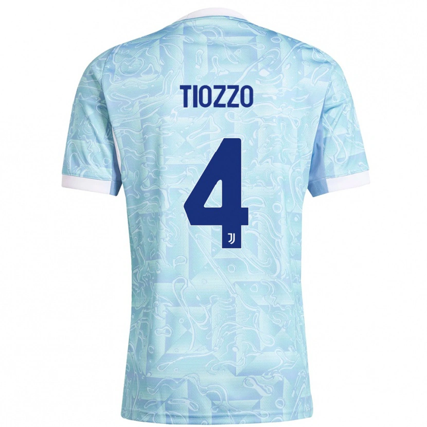 Danxen Dětské Marco Tiozzo #4 Nebesky Modrá Žlutá Daleko Hráčské Dresy 2025/26 Dres