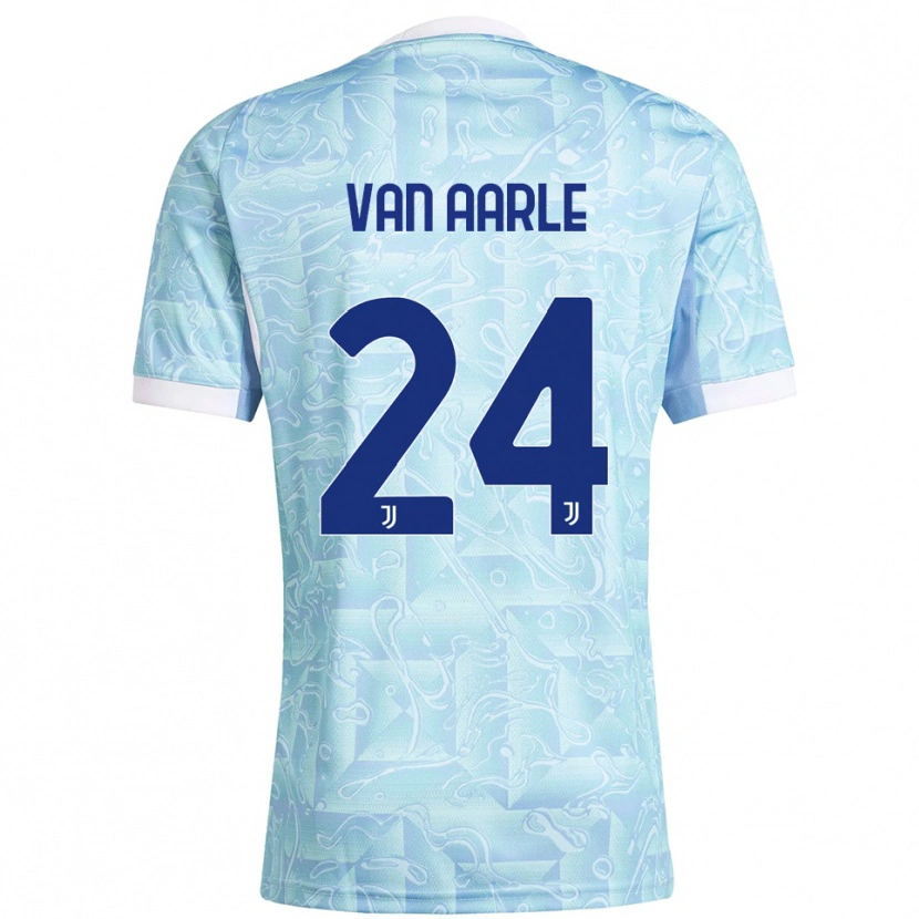 Danxen Dětské Shane Van Aarle #24 Nebesky Modrá Žlutá Daleko Hráčské Dresy 2025/26 Dres
