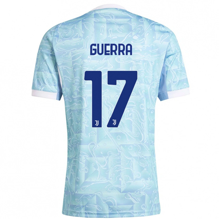 Danxen Dětské Simone Guerra #17 Nebesky Modrá Žlutá Daleko Hráčské Dresy 2025/26 Dres