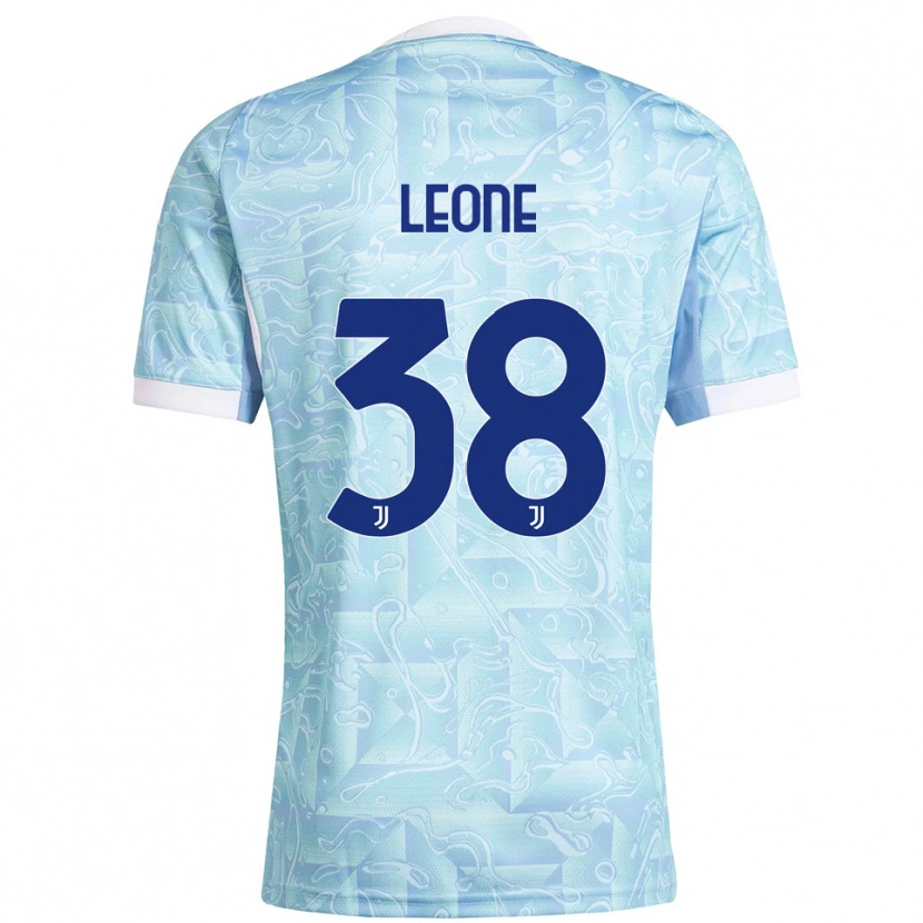 Danxen Dětské Francesco Leone #38 Nebesky Modrá Žlutá Daleko Hráčské Dresy 2025/26 Dres
