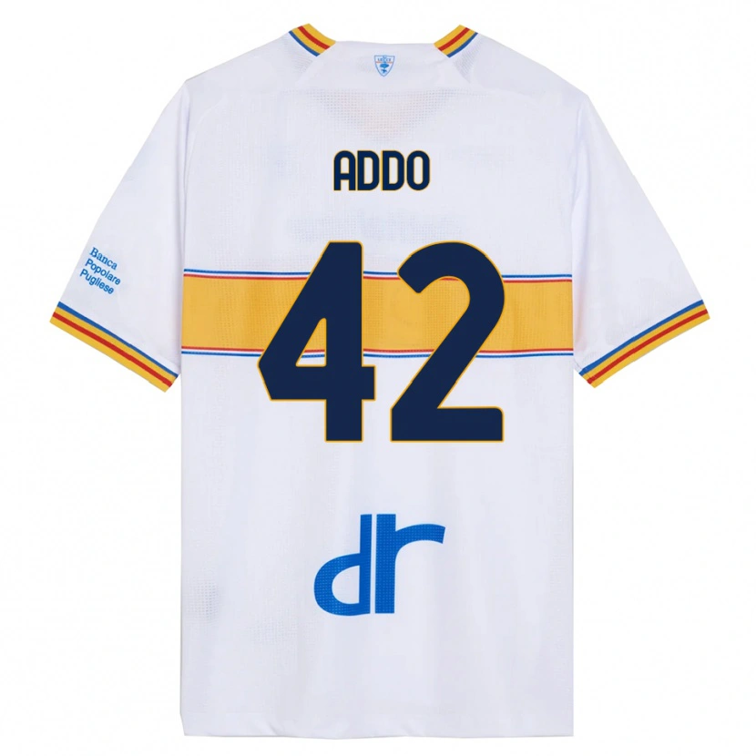 Danxen Dětské Vernon Addo #42 Bílá Žlutá Daleko Hráčské Dresy 2025/26 Dres