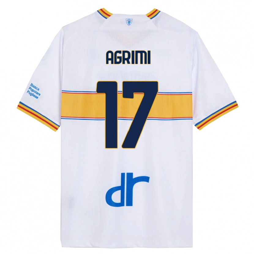 Danxen Dětské Matteo Agrimi #17 Bílá Žlutá Daleko Hráčské Dresy 2025/26 Dres