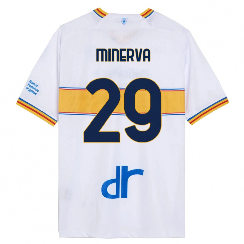 Danxen Dětské Francesco Minerva #29 Bílá Žlutá Daleko Hráčské Dresy 2025/26 Dres