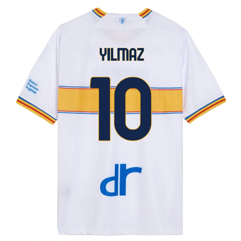 Danxen Dětské Enes Yilmaz #10 Bílá Žlutá Daleko Hráčské Dresy 2025/26 Dres