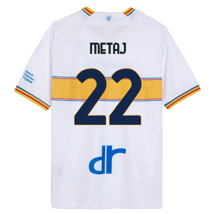 Danxen Dětské Dejvi Metaj #22 Bílá Žlutá Daleko Hráčské Dresy 2025/26 Dres