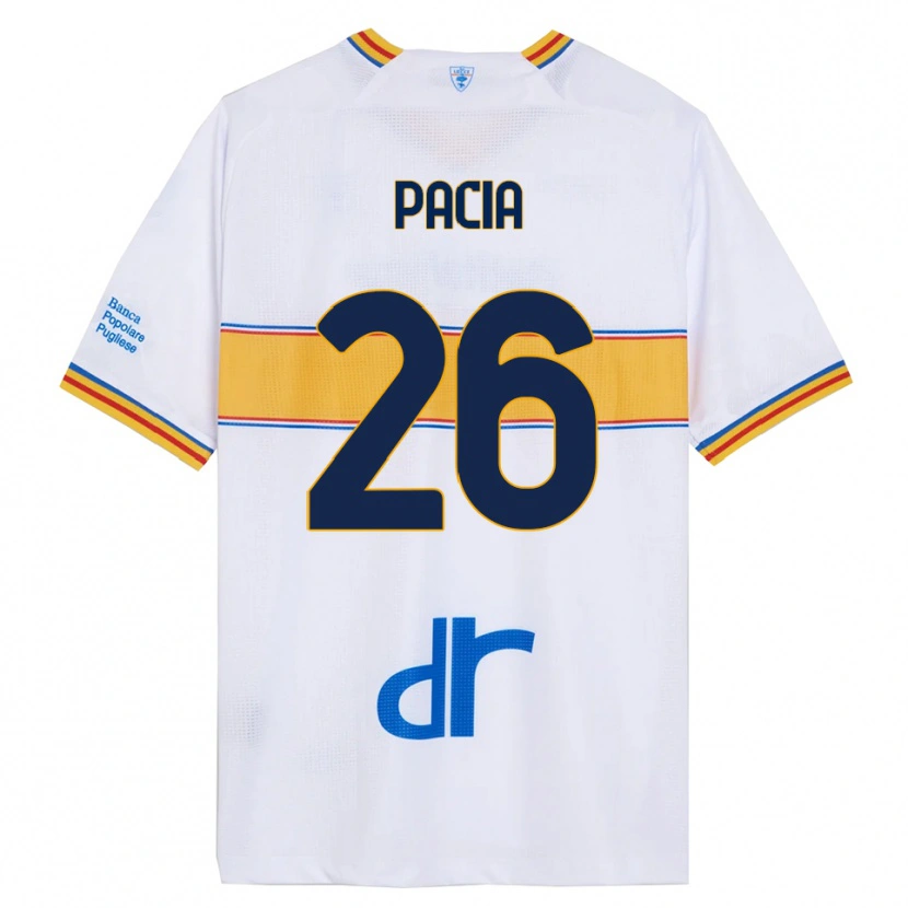 Danxen Dětské Fabiano Pacia #26 Bílá Žlutá Daleko Hráčské Dresy 2025/26 Dres