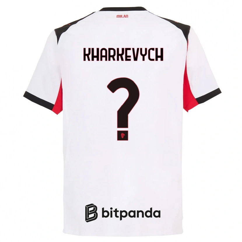 Danxen Dětské Yaroslav Kharkevych #0 Bílá Černá Daleko Hráčské Dresy 2025/26 Dres
