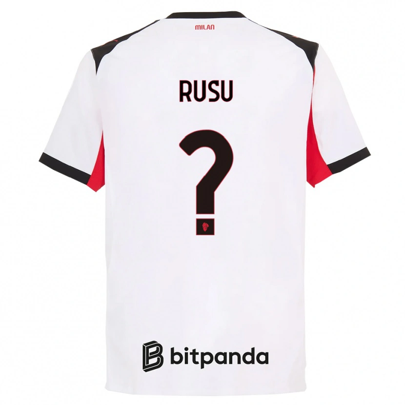 Danxen Dětské Ryan Rusu #0 Bílá Černá Daleko Hráčské Dresy 2025/26 Dres