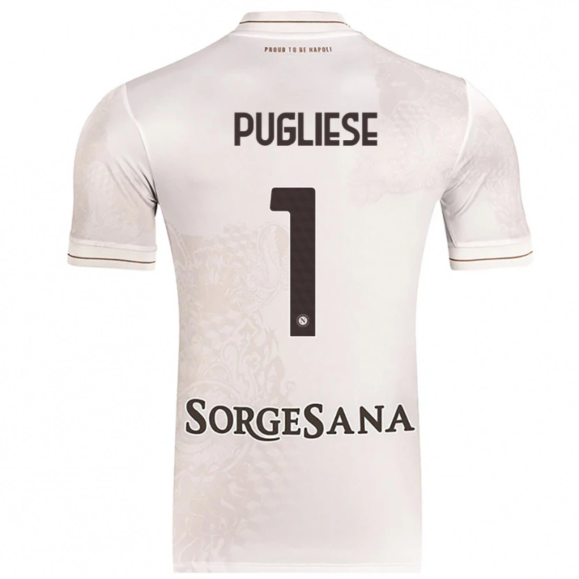 Danxen Dětské Claudio Pugliese #1 Šampaňská Hnědá Daleko Hráčské Dresy 2025/26 Dres