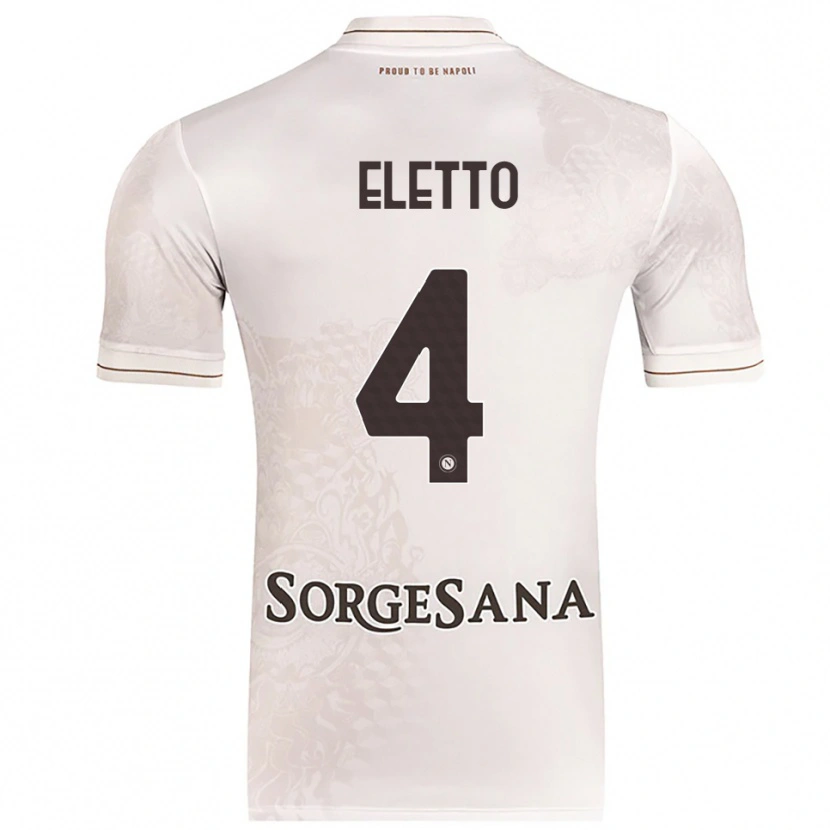Danxen Dětské Francesco Eletto #4 Šampaňská Hnědá Daleko Hráčské Dresy 2025/26 Dres