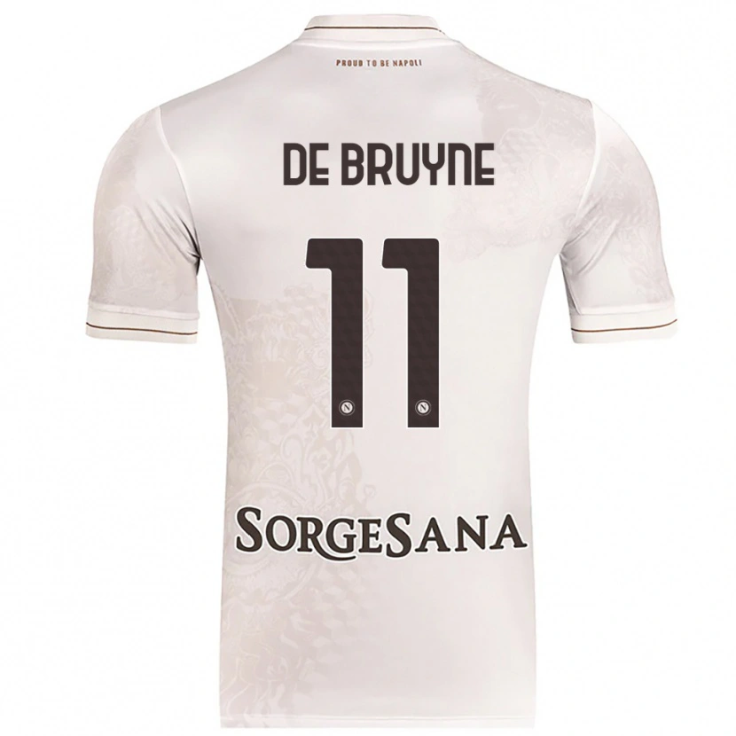 Danxen Dětské Kevin De Bruyne #11 Šampaňská Hnědá Daleko Hráčské Dresy 2025/26 Dres