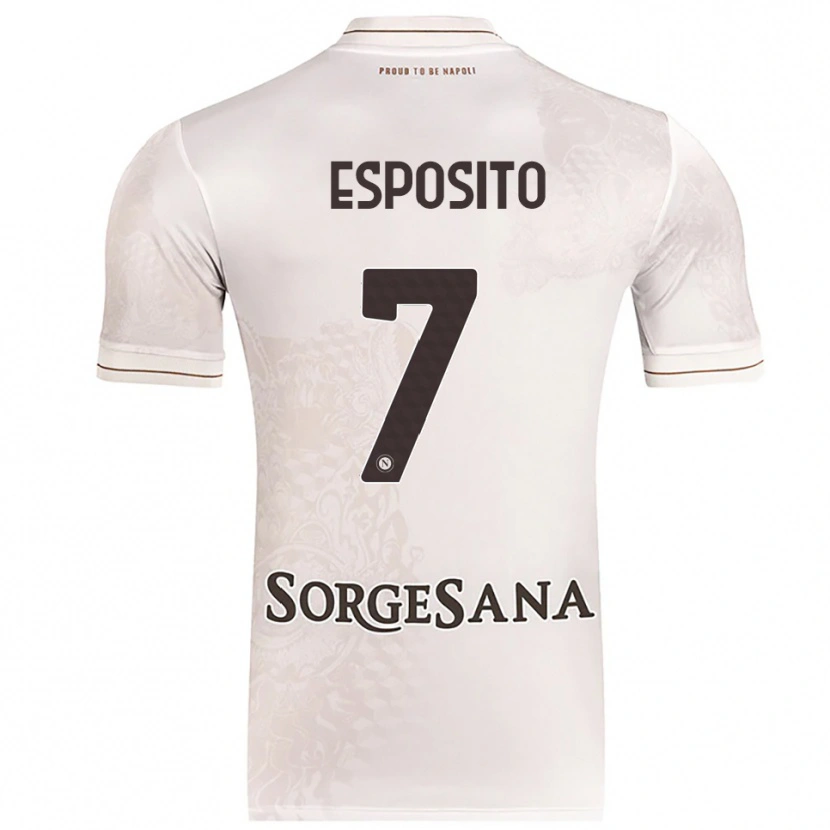 Danxen Dětské Luigi Esposito #7 Šampaňská Hnědá Daleko Hráčské Dresy 2025/26 Dres