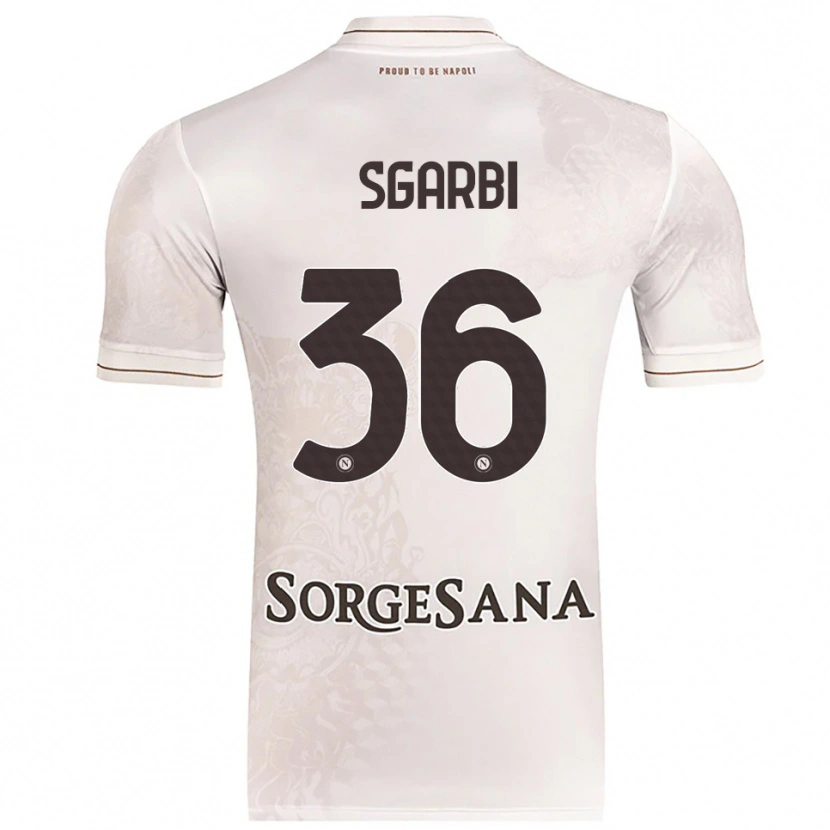 Danxen Dětské Lorenzo Sgarbi #36 Šampaňská Hnědá Daleko Hráčské Dresy 2025/26 Dres