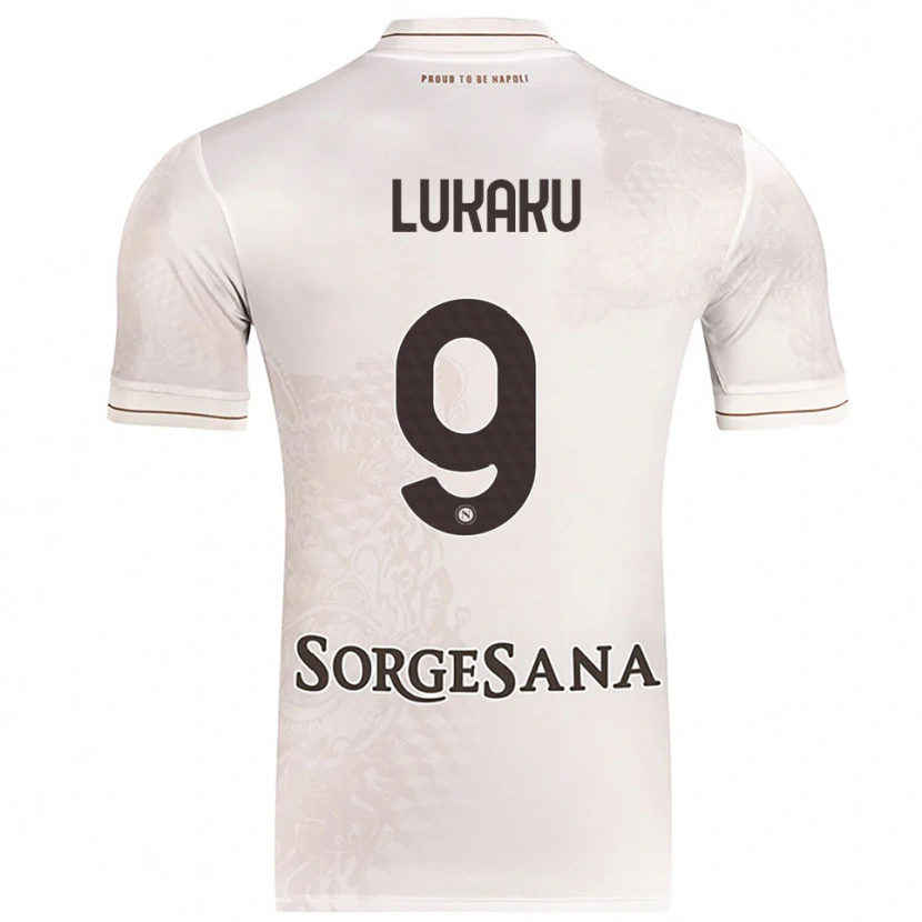Danxen Dětské Romelu Lukaku #9 Šampaňská Hnědá Daleko Hráčské Dresy 2025/26 Dres