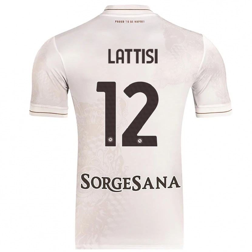 Danxen Dětské Francesco Lattisi #12 Šampaňská Hnědá Daleko Hráčské Dresy 2025/26 Dres