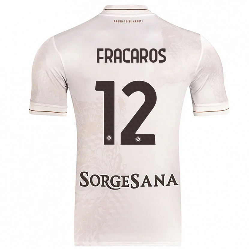 Danxen Dětské Caterina Fracaros #12 Šampaňská Hnědá Daleko Hráčské Dresy 2025/26 Dres