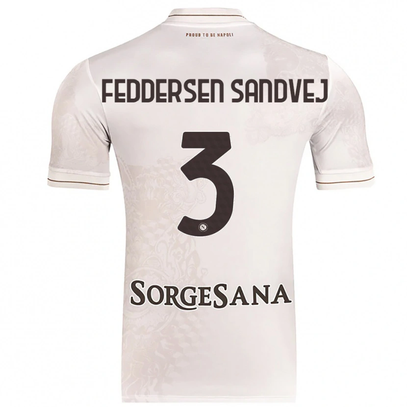Danxen Dětské Cecilie Feddersen Sandvej #3 Šampaňská Hnědá Daleko Hráčské Dresy 2025/26 Dres