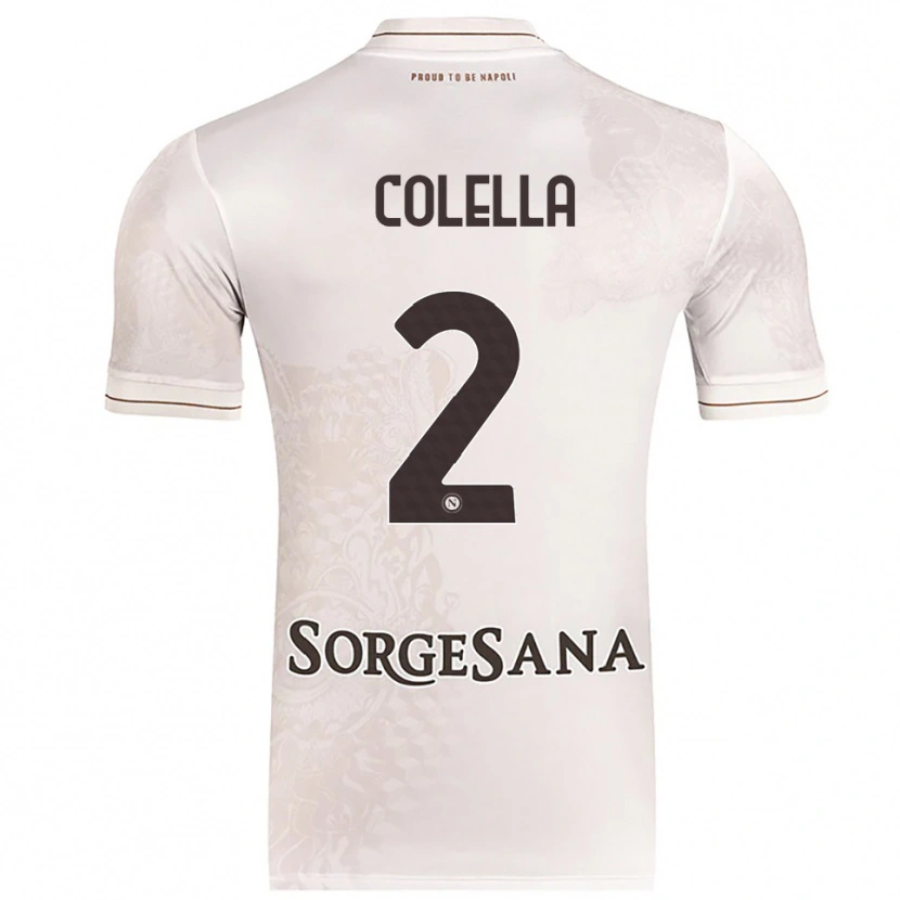 Danxen Dětské Raffaele Colella #2 Šampaňská Hnědá Daleko Hráčské Dresy 2025/26 Dres