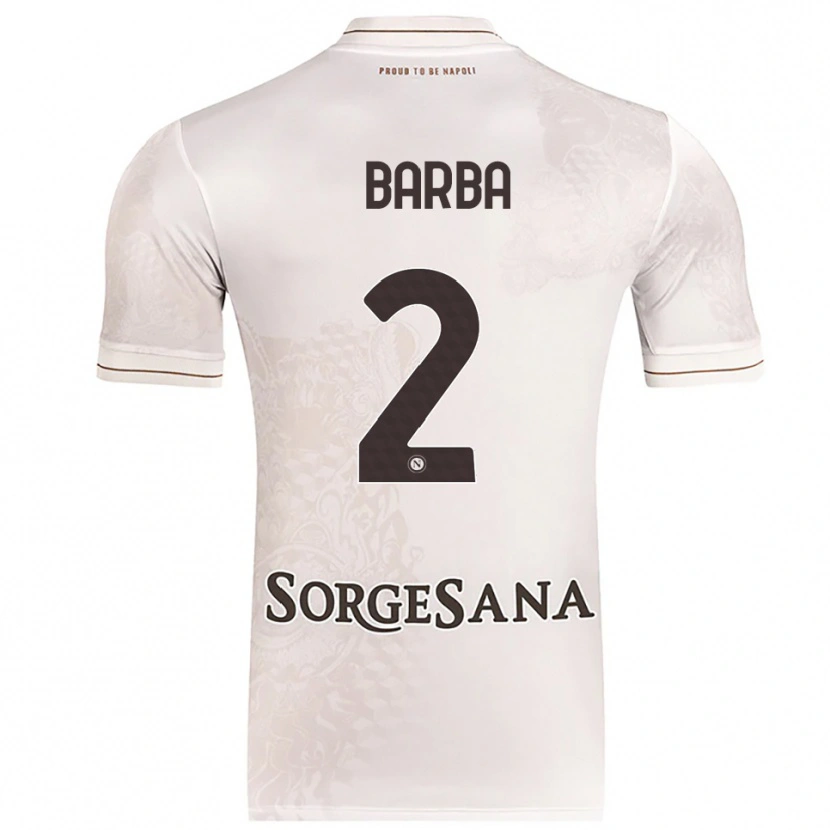 Danxen Dětské Benedetto Barba #2 Šampaňská Hnědá Daleko Hráčské Dresy 2025/26 Dres