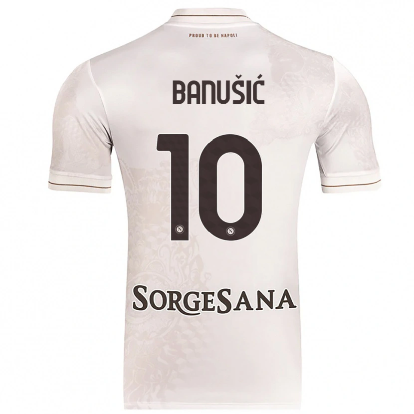 Danxen Dětské Marija Maredinho Banušić #10 Šampaňská Hnědá Daleko Hráčské Dresy 2025/26 Dres
