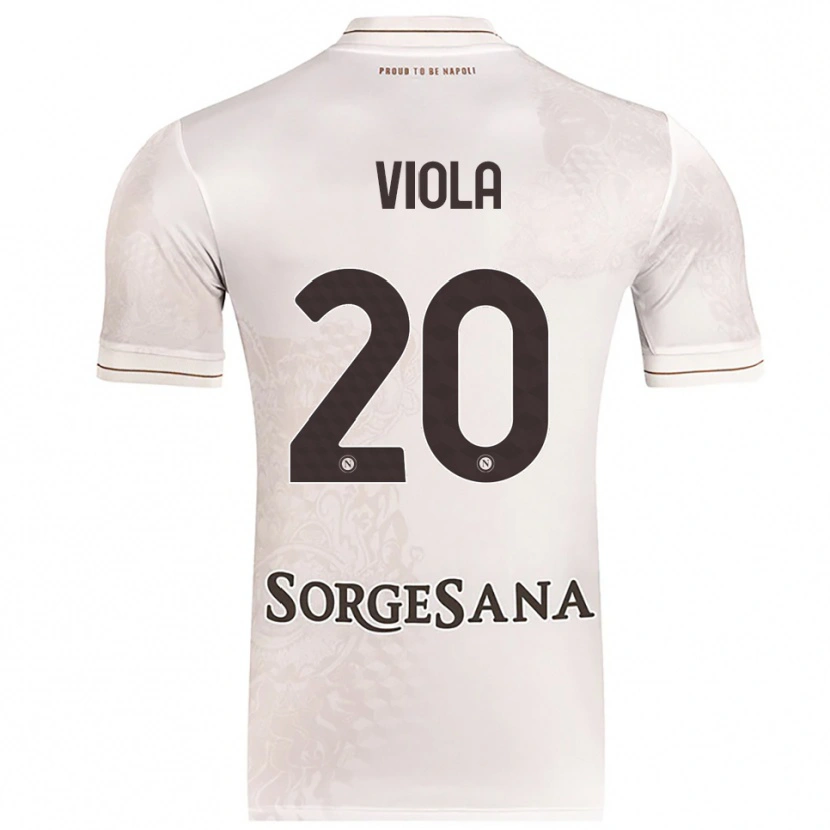 Danxen Dětské Nicola Viola #20 Šampaňská Hnědá Daleko Hráčské Dresy 2025/26 Dres