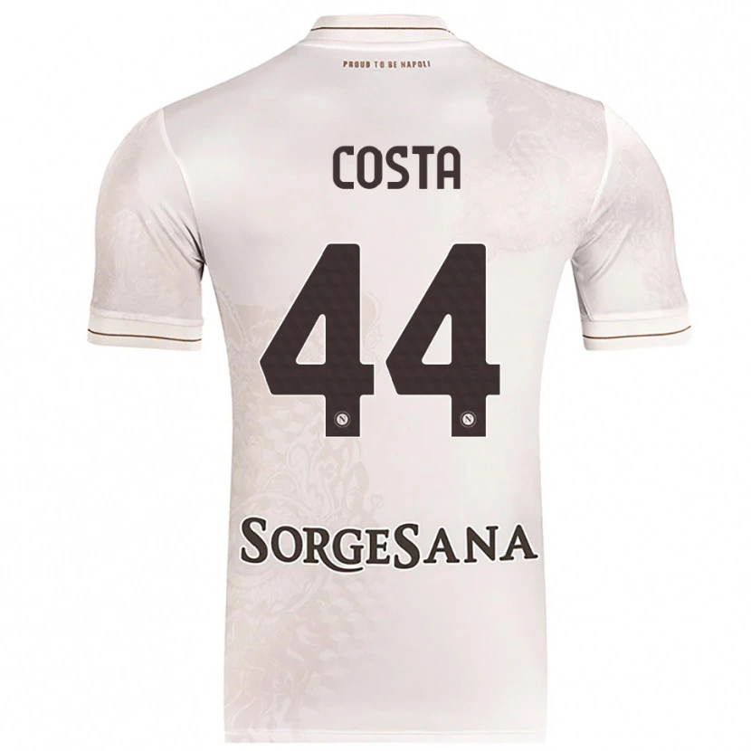 Danxen Dětské Filippo Costa #44 Šampaňská Hnědá Daleko Hráčské Dresy 2025/26 Dres