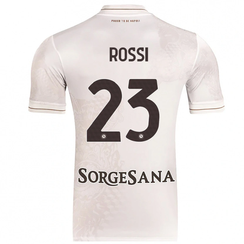 Danxen Dětské Leonardo Rossi #23 Šampaňská Hnědá Daleko Hráčské Dresy 2025/26 Dres